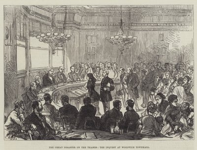 The Great Disaster on the Thames, the Inquest at Woolwich Townhall by Sir John Charles Robinson